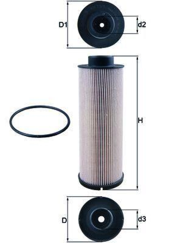 Bild von MAHLE ORIGINAL KX 73/1D Kraftstofffilter Leitungsfilter, Spritfilter Filtereinsatz