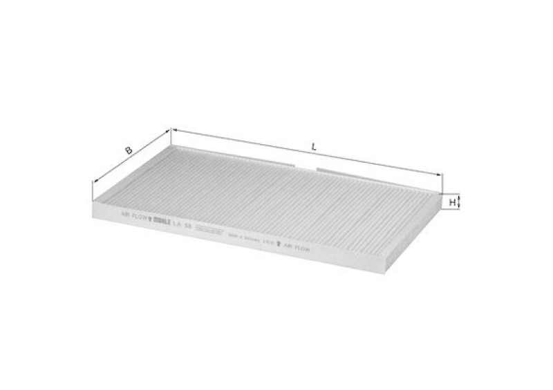 Bild von Mahle Innenraumfilter LA58 Audi A6 C4