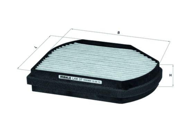 Bild von MAHLE Filter, Innenraumluft  für MERCEDES-BENZ CHRYSLER 2108301218 05101439AA 05101438AA LAK 37