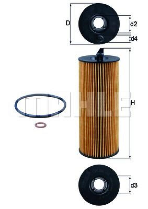 Bild von MAHLE ORIGINAL Ölfilter Filtereinsatz OX 361/4D Motorölfilter,Filter für Öl BMW,3 Touring (E91),3 Limousine (E90),5 Touring (F11),5 Limousine (E60)
