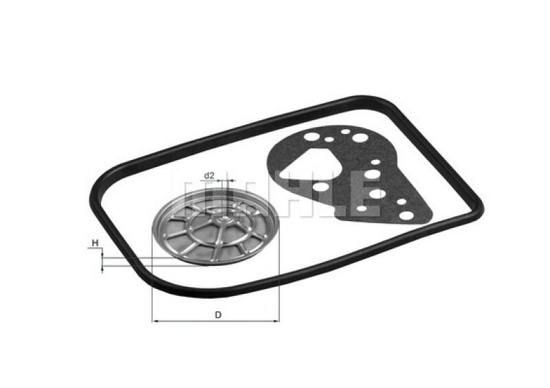 Bild von MAHLE ORIGINAL HX 82D Hydraulikfiltersatz, Automatikgetriebe mit Dichtung Filtereinsatz VOLKSWAGEN: Bora Variant