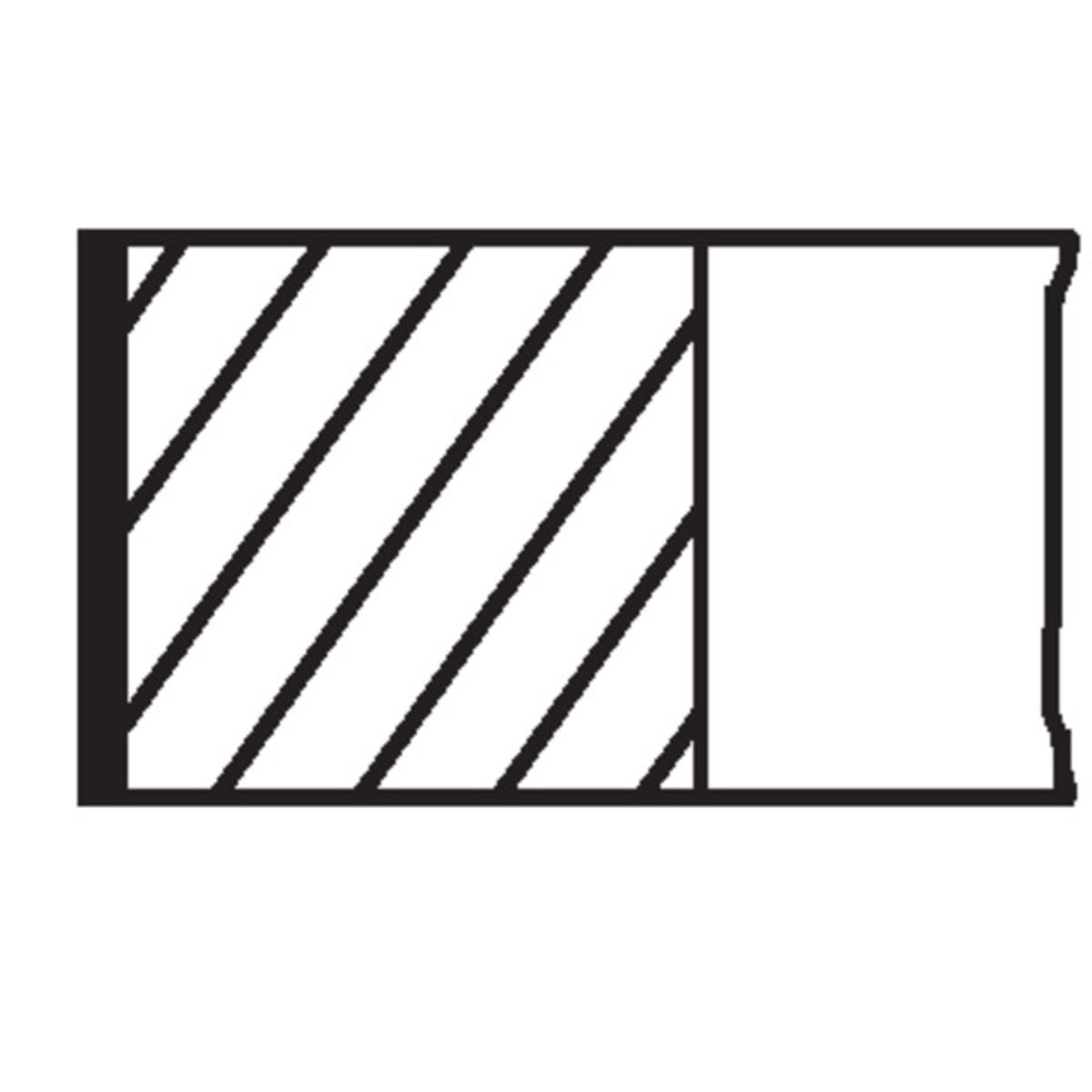 Bild von Kolbenringsatz MAHLE 037 02 N0