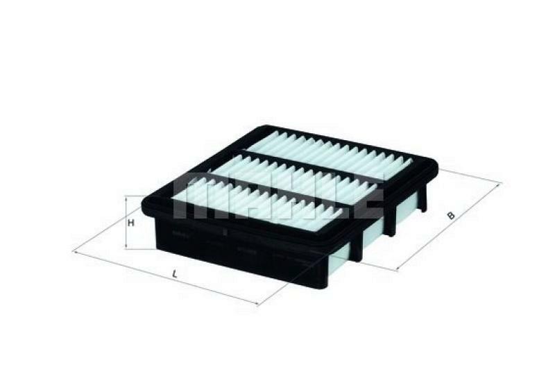 Bild von MAHLE ORIGINAL LX 2752 Luftfilter Motorluftfilter, Filter für Luft 49,5 196 187,0, 187,0 Filtereinsatz KIA: cee‘d I Hatchback, cee‘d I Estate