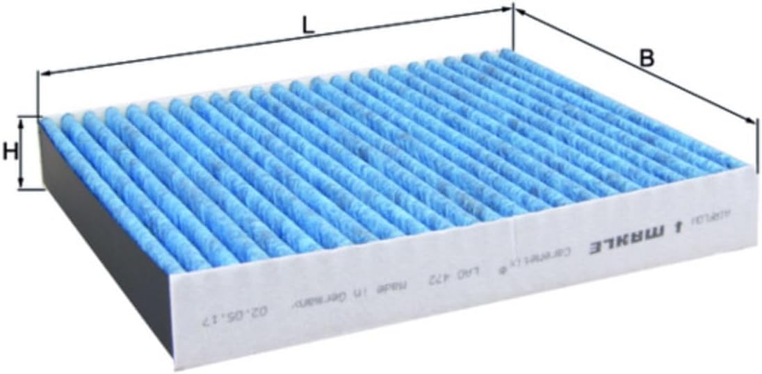 Bild von MAHLE ORIGINAL LA 472 Innenraumfilter Filter, Innenraumluft, Pollenfilter, Mikrofilter Partikelfilter 240,0 205 35,0 MERCEDES-BENZ: C-Class Saloon