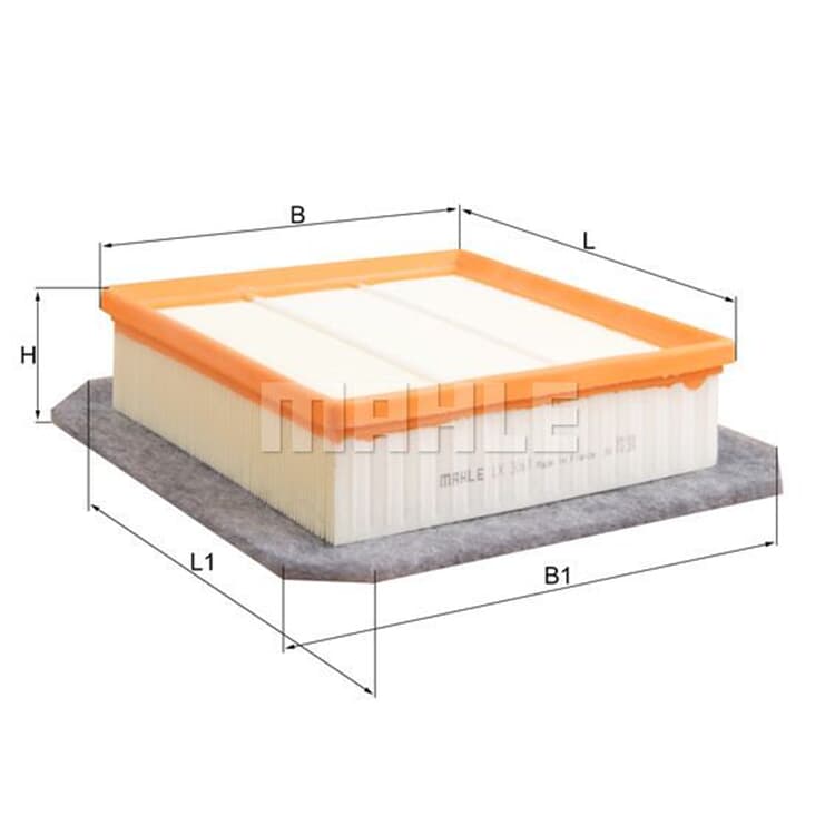 Bild von MAHLE ORIGINAL Luftfilter Filtereinsatz LX 3061 Motorluftfilter,Filter für Luft OPEL,VAUXHALL,Meriva B (S10),Meriva Mk II (B) (S10)