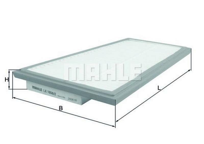 Bild von MAHLE ORIGINAL Luftfilter Filtereinsatz LX 1850/2 Motorluftfilter,Filter für Luft MERCEDES-BENZ,E-Klasse Limousine (W211),C-Klasse Limousine (W204)