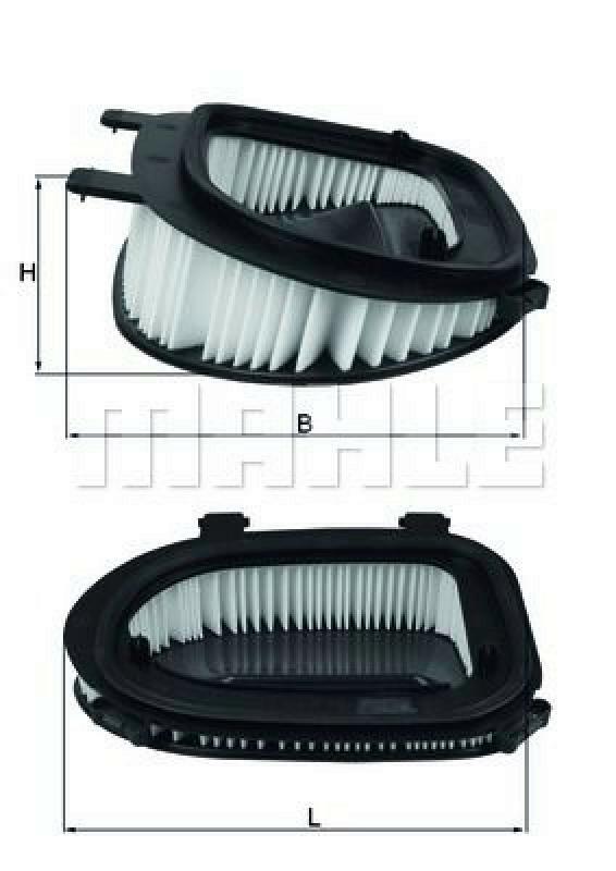 Bild von MAHLE ORIGINAL Luftfilter Filtereinsatz LX 3541 Motorluftfilter,Filter für Luft BMW,X3 (F25),X5 (E70),X5 (F15, F85),X6 (E71, E72)