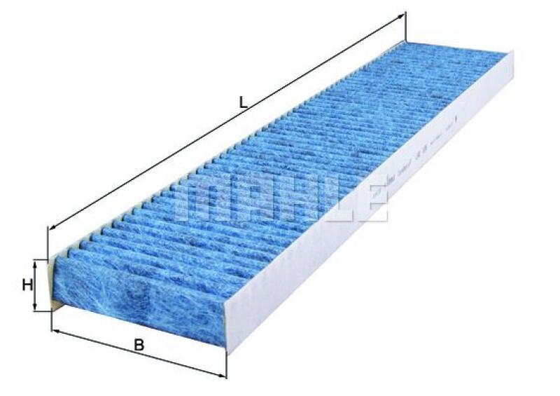 Bild von MAHLE ORIGINAL LAO 226 Innenraumfilter Filter, Innenraumluft, Pollenfilter, Mikrofilter VOLKSWAGEN: Sharan I, SEAT: Alhambra I