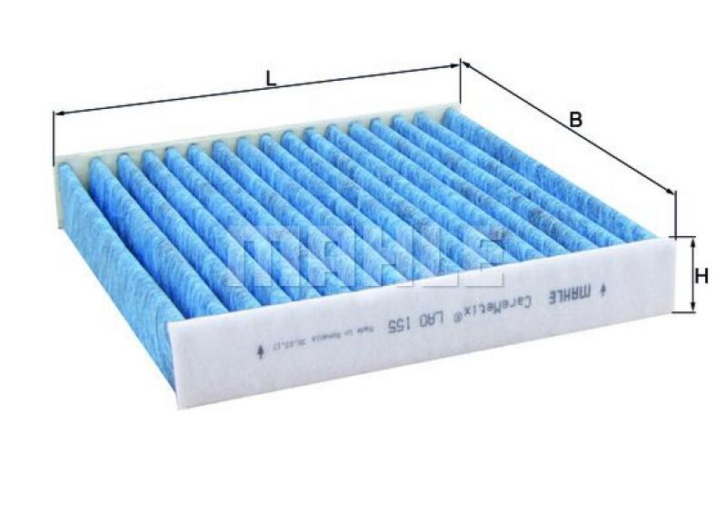 Bild von MAHLE LAO 155 Innenraumfilter Aktivkohlefilter u.a. passend für SX4 / SX4 CLASSIC (EY/GY)