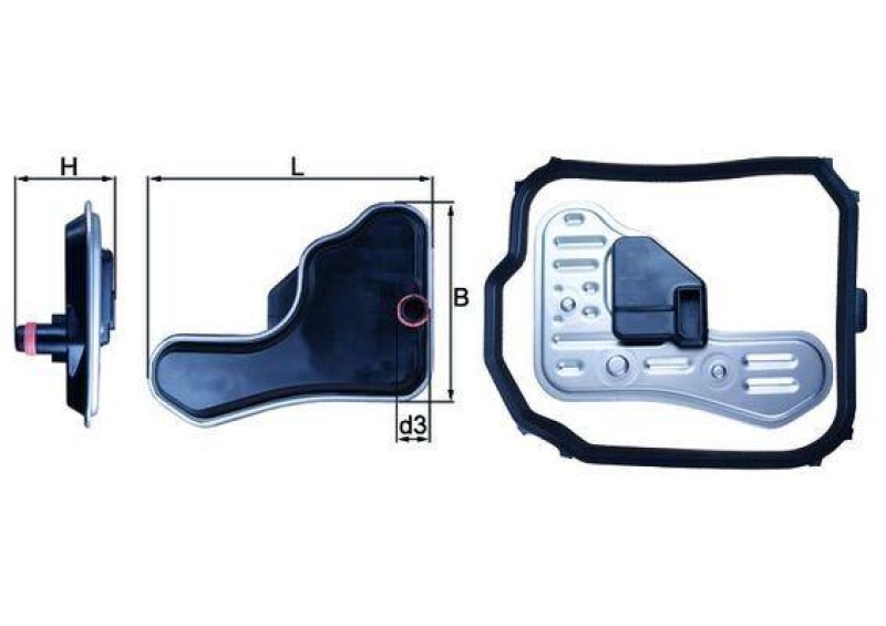 Bild von MAHLE HX 148D Hydraulikfilter Automatikgetriebe Filtereinsatz u.a. passend für CITROEN C5 III Break