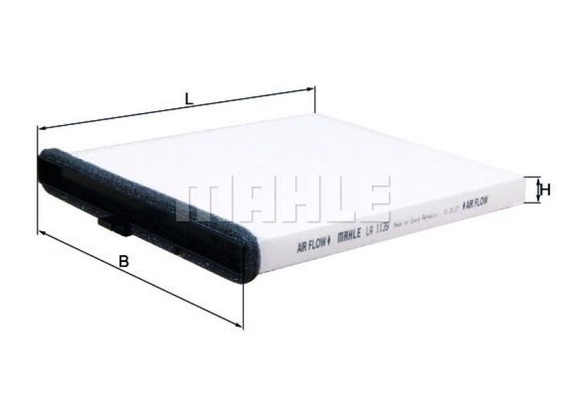Bild von MAHLE ORIGINAL Innenraumfilter Partikelfilter LA 1139 Filter, Innenraumluft,Pollenfilter MAZDA,CX-5 (KE, GH),3 Schrägheck (BM, BN),6 Kombi (GJ, GL)
