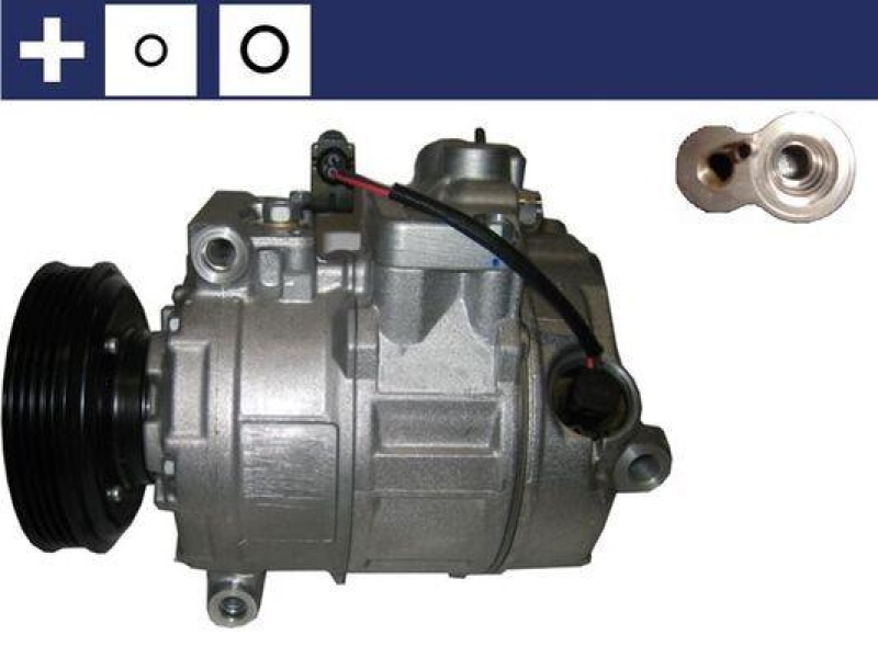 Bild von MAHLE ORIGINAL ACP 167 000S Kompressor Klimakompressor, Klimaanlage Kompressor, Kompressor, Klimaanlage 7SEU16C 12 PAG 46 R134a mit Dichtring