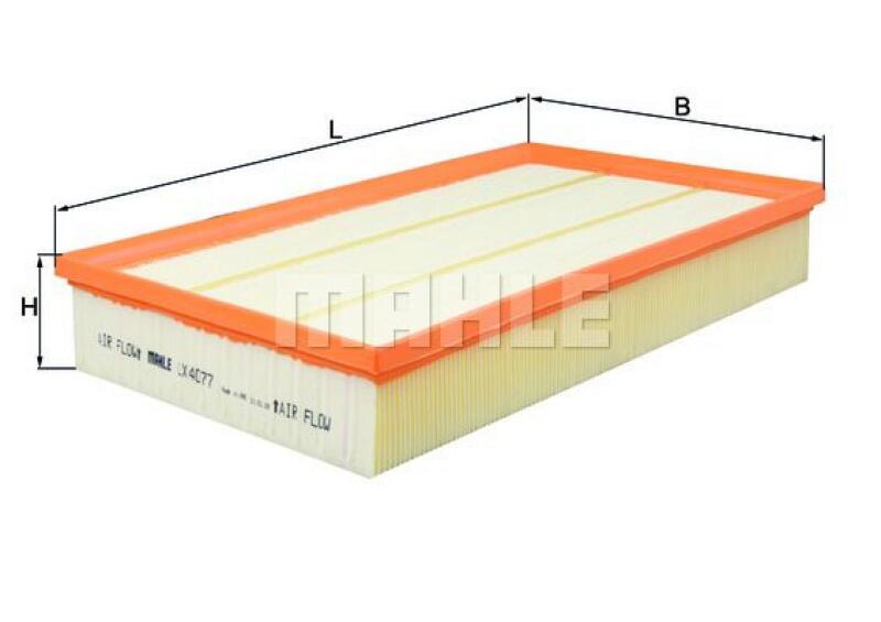 Bild von MAHLE ORIGINAL Luftfilter Filtereinsatz LX 4077 Motorluftfilter,Filter für Luft VW,AUDI,SKODA,Passat Variant (3G5, CB5),Tiguan Allspace (BW2)