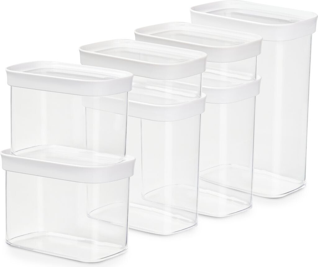 Bild von Emsa Vorratsdose N11429 Optima, Kunststoff, (Set, 7-tlg), rechteckig, sicher, hygienisch, unbedenklich, platzeffizient