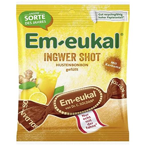 Bild von EM-EUKAL Bonbons Ingwer Shot gefüllt zuckerhaltig