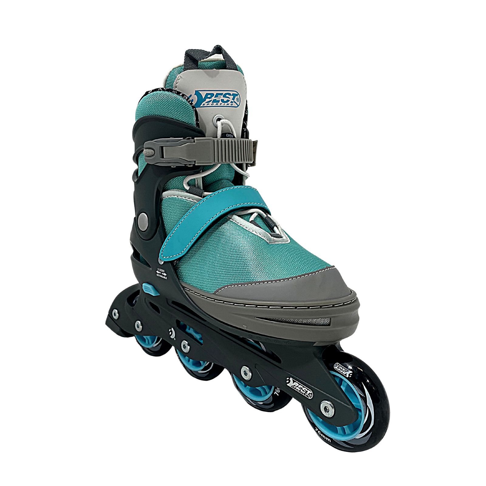 Bild von Best Sporting Inliner für Kinder 5-Fach größenverstellbar in blau I Inline Skates Kinder I robuste und hochwertige Kinder Inliner mit Bremse I Inliner Kinder mit 4 Rollen I Inliner Damen