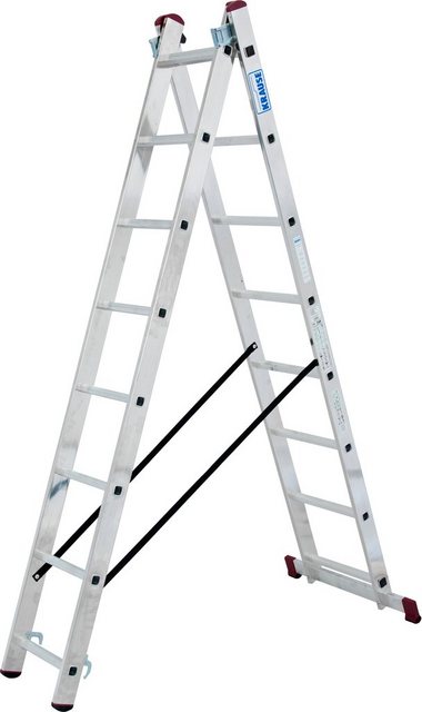 Bild von KRAUSE Vielzweckleiter CORDA silber 2x 8 Sprossen, H: 225,0 cm