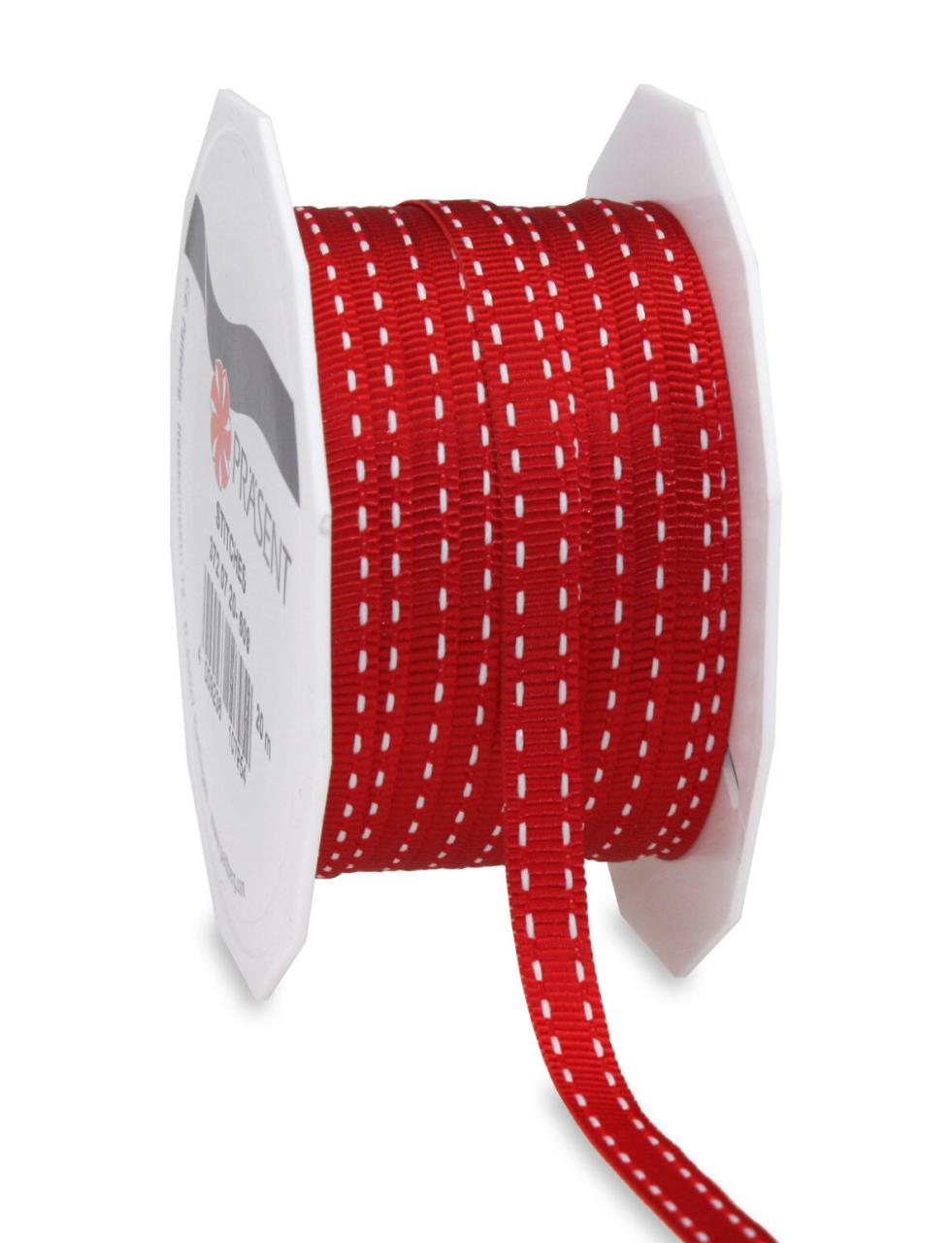 Bild von PRÄSENT Geschenkbänder 7 mm x 20 m rot