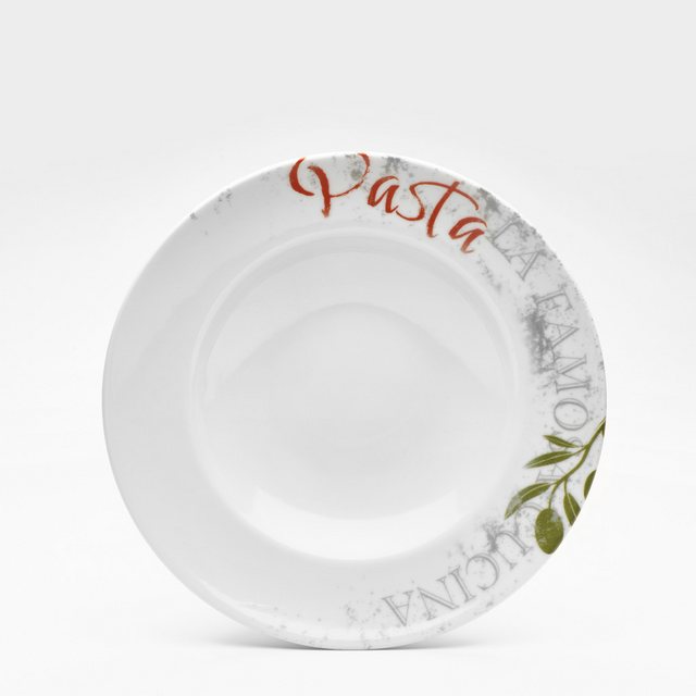 Bild von van Well Pastateller »Teller-Set Famosa, mit PIZZA Schriftzug, 6er Set, Ø 27 cm«, (Set, 6 St.), Service, Geschirr-Set für 6 Personen