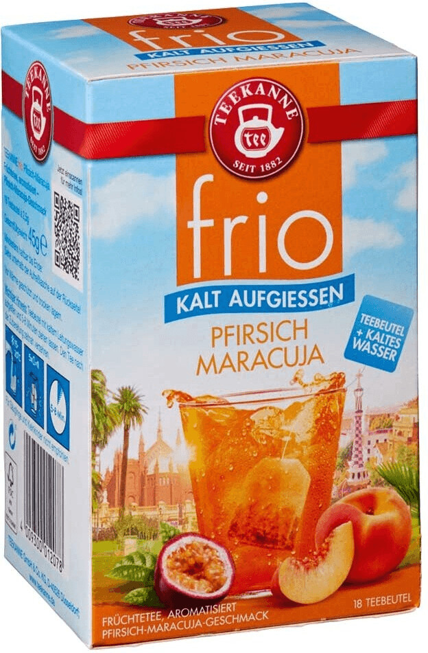 Bild von TEEKANNE frio Pfirsich-Maracuja Tee 18 Portionen