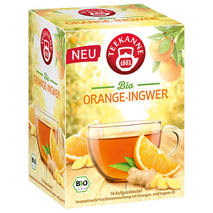 Bild von TEEKANNE Genussgarten Orange Ingwer Bio-Tee 14 Portionen