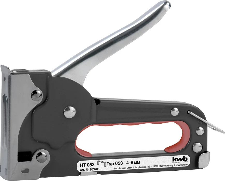Bild von kwb, Tacker + Nagelpistole, 053708 Handtacker Klammerntyp Typ 53F Klammernlänge 4 - 8 mm