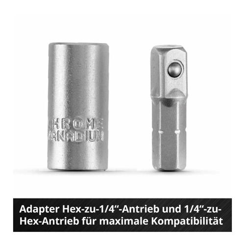Bild von EINHELL Ratschen- & Bit-Set, 109022, L-Case, 37-teilig