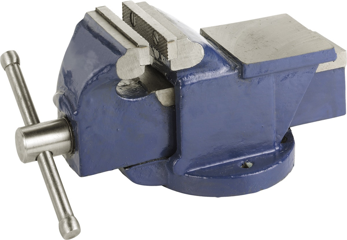 Bild von kwb Schraubstock Schraubstock 120mm Amboss Werkbank Werkbankschraubstock Klemmzwingen H