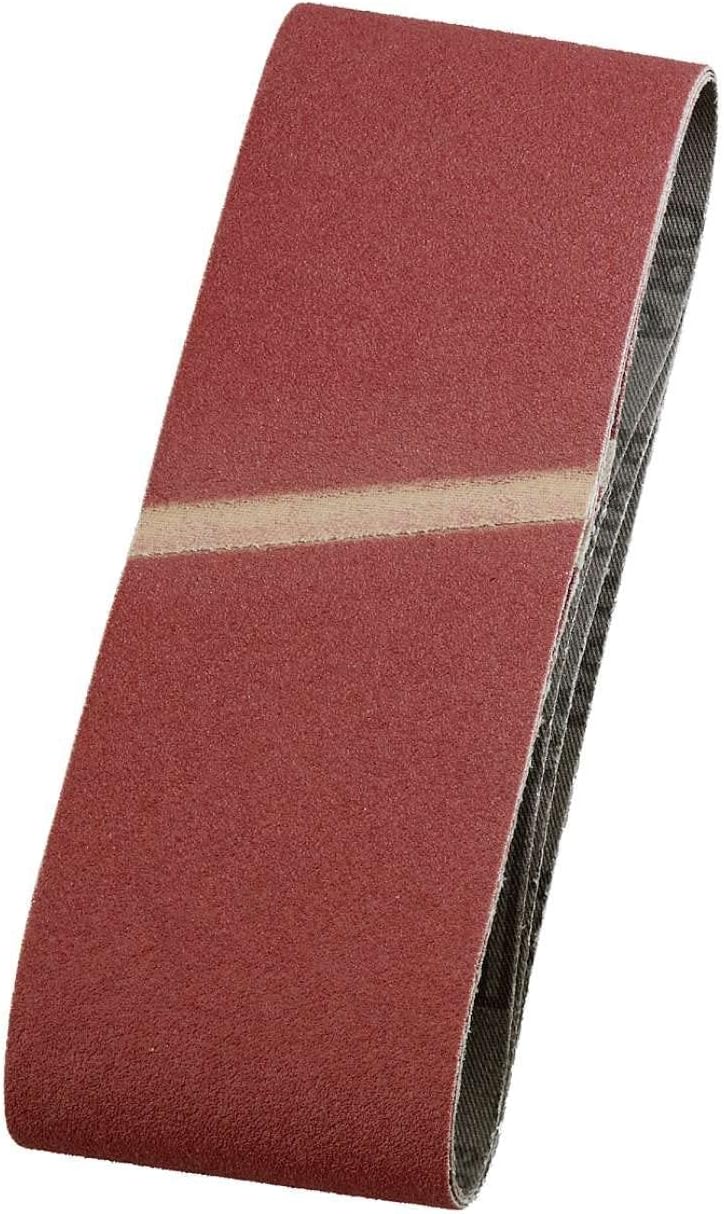 Bild von kwb Schleifbänder 75x457 mm aus Edelkorund mit Körnung 60, Spezialverleimung und flexiblem Baumwollgewebe für den groben Schliff von Holz und Metall