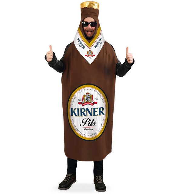 Bild von Fries Lebensmittel-Kostüm Bier Flasche Kostüm Kirner Pils Kölle Alaaf Karneval Universal Passend