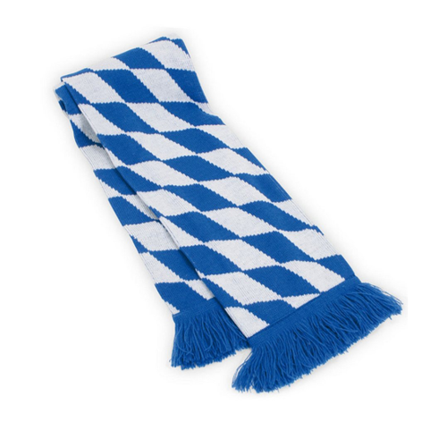 Bild von Schal Strickschal Bayern blau / weiss für Oktoberfest und Volksfest