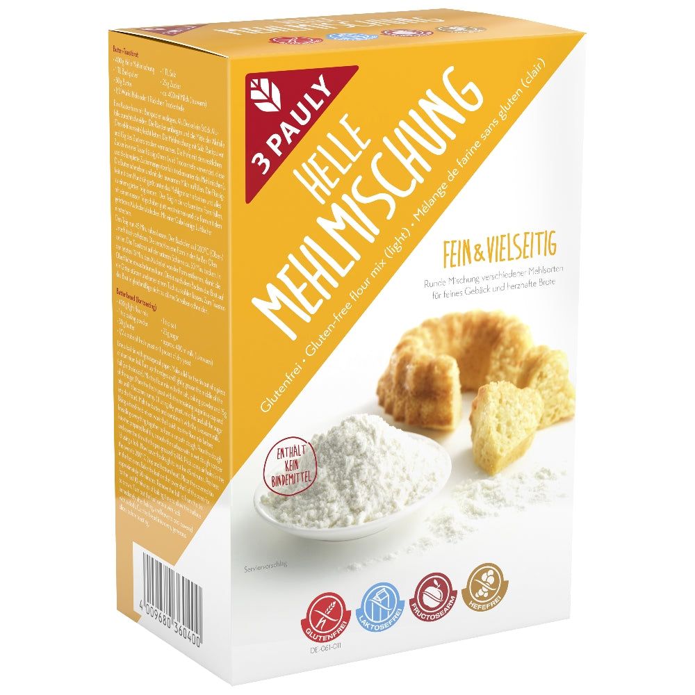 Bild von 3 Pauly Helle Mehlmischung 2x400g glutenfrei
