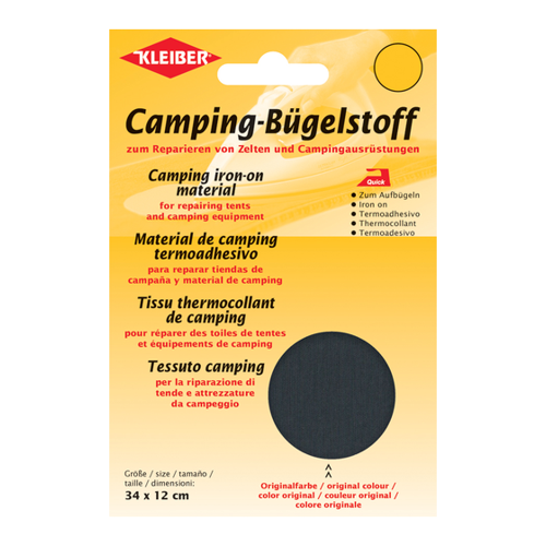 Bild von KLEIBER Quick-Camping-Bügelstoff, 340 x 120 mm, anthrazit