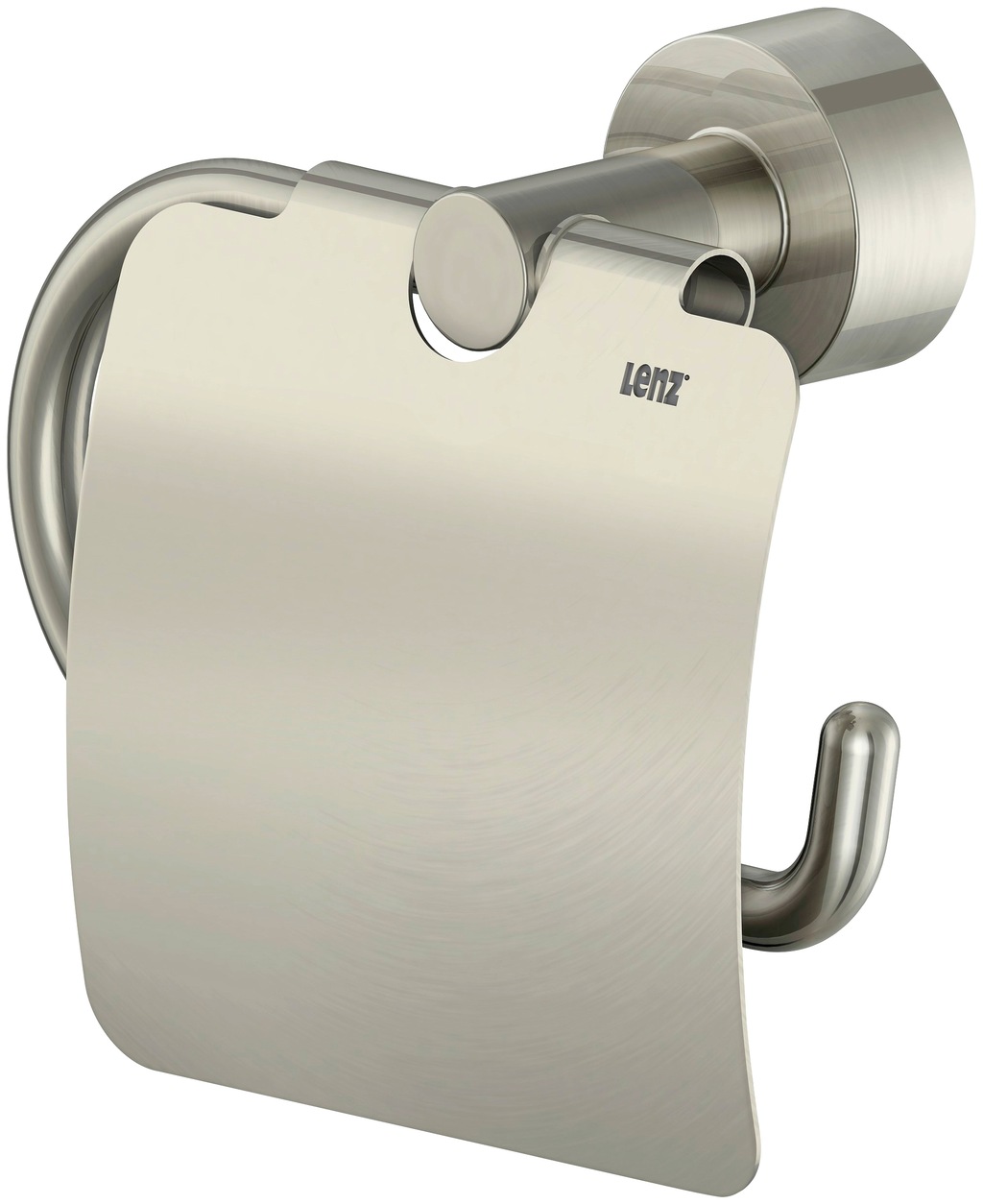 Bild von Lenz Toilettenpapierhalter mit Deckel 'Scala' wandhängend nickelfarben