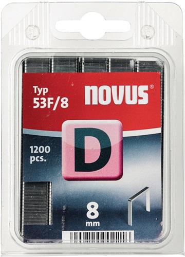 Bild von Novus Office 105100100 Flachdrahtklammern Typ 53F 600 St. Abmessungen (L x B) 14mm x 11.3mm