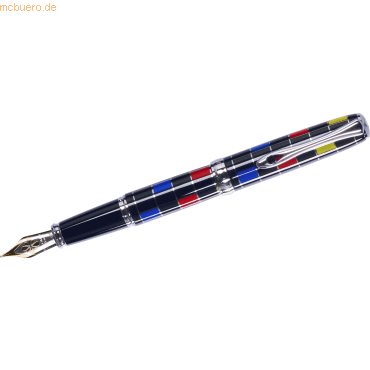 Bild von Diplomat, Schreibstifte, Füllhalter Excellence A Plus Bauhaus 14 kt M (Mehrfarbig, 1 x)