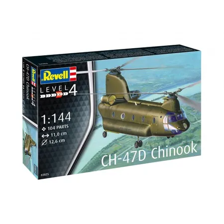 Bild von Revell® Modellbausatz Revell CH-47D Chinook, Modellbausatz, 104 Teile, ab 12 Jahre