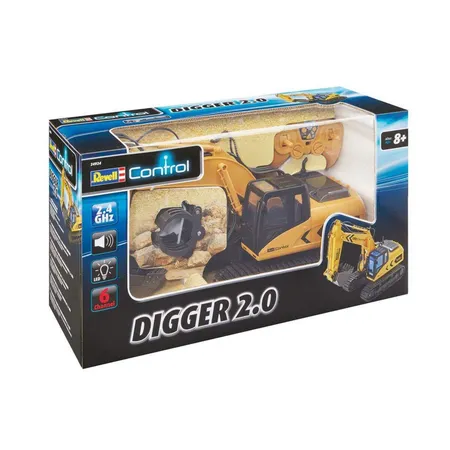 Bild von Revell Digger 2.0 - Bagger - Elektromotor - 1:16 - Betriebsbereit (RTR) - Schwarz - Gelb - Digger 2.0 (24924)