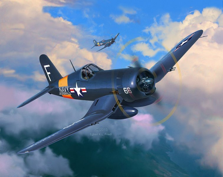 Bild von Revell Model Set Corsair F4U-4, Maßstab 1:72
