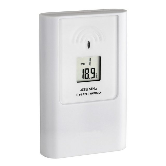 Bild von TFA Dostmann Thermo-Hygro-Sender, 30.3211.02, Zusatzsender für Funk-Wetterstation Casa (35.1135), Klimakontrolle, kabellose Übertragung, weiß