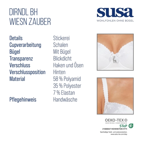 Bild von Susa Wiesn-Zauber Dirndl-BH 7614 für Damen