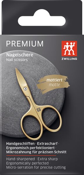 Bild von Zwilling Beauty - Twinox® Nagelschere - Gold Mattiert - twinox Nail Scissors Gold