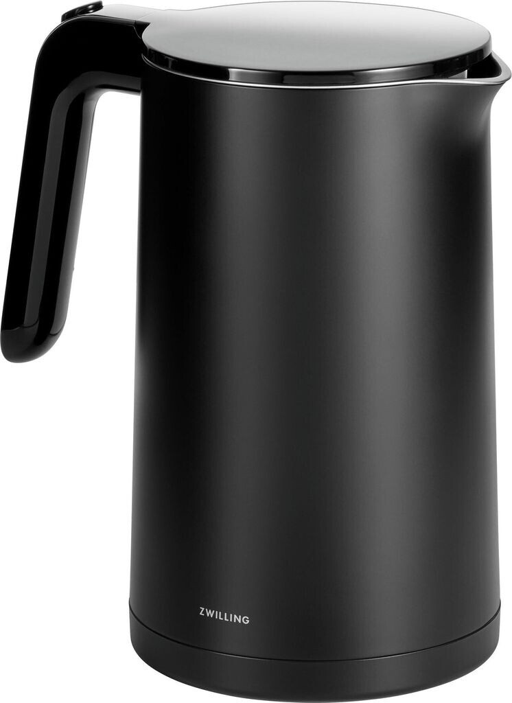 Bild von ZWILLING ENFINIGY Wasserkocher mit Edelstahl-Kalkfilter & Überhitzungsschutz, kabellos, 1850 Watt, 1,5 Liter, Schwarz