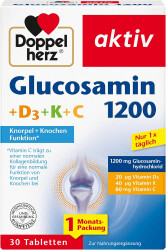 Bild von Doppelherz aktiv Glucosamin 1200 + D3 + K+ C Tabletten (30 Stk.)