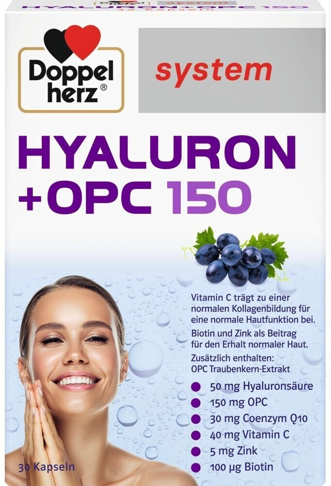 Bild von Doppelherz Hyaluron+OPC system Kapseln 30 Stück - Nahrungsergänzungsmittel