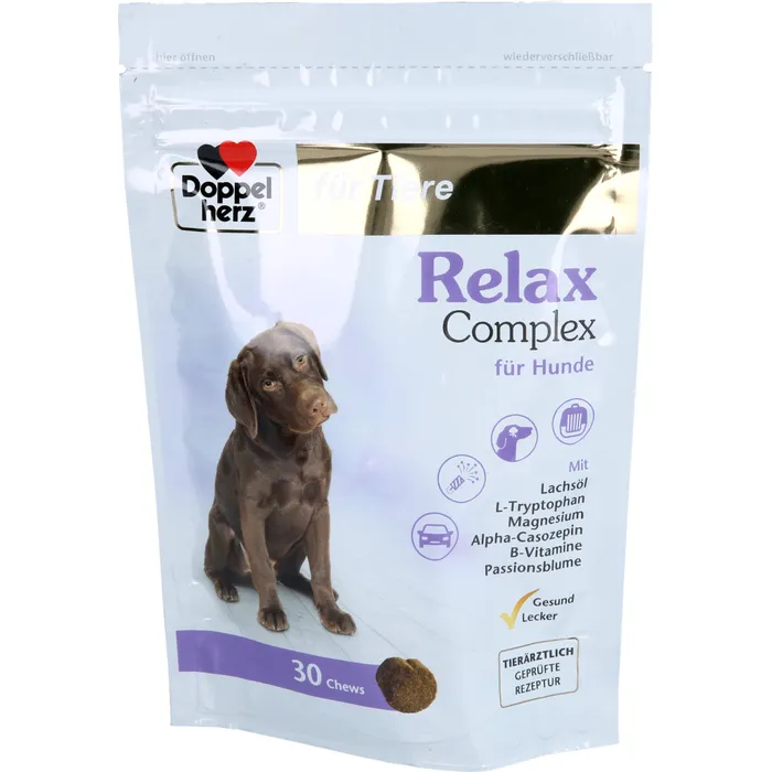 Bild von Doppelherz für Tiere Relax Complex für Hunde 30 Chews - Ergänzungsfuttermittel für Hunde