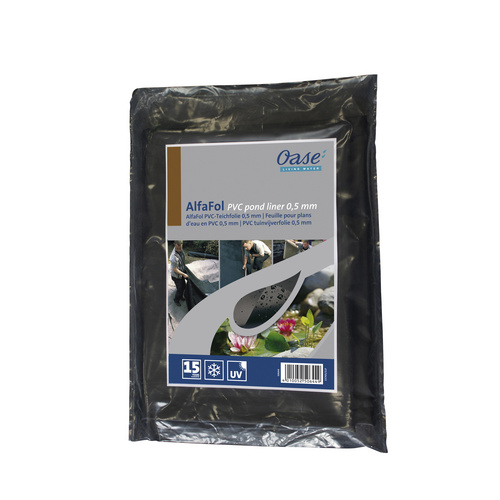 Bild von OASE 50650 Folien AlfaFol Pre-Packed, 0,5 mm / 6 x 4 m, schwarz | Folie | Teichfolie | PVC-Folie | Schwimmteich