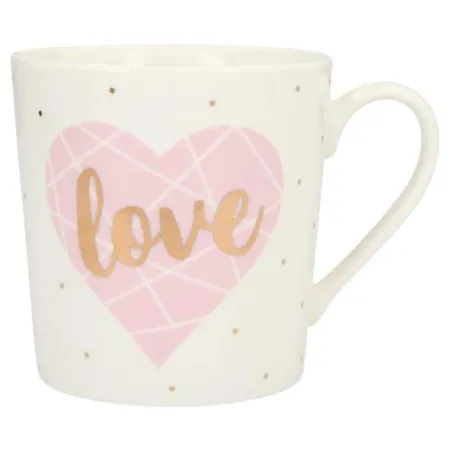 Bild von Depesche 5909.016 Tasse mit Henkel, aus Porzellan, 300 ml, mit Aufschrift, Love