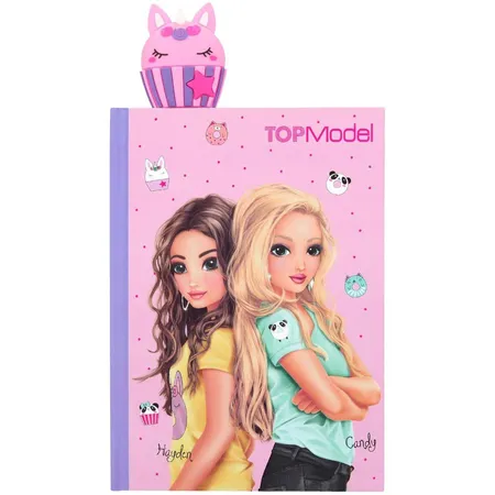 Bild von Depesche 11138 TOPModel - Tagebuch mit Lesezeichen im Candy Cake Design, inkl. Sticker zum Verzieren, Seiten liniert, ca. 25 x 14 x 1,5 cm