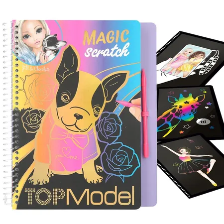 Bild von Depesche 12410 TOPModel - Magic Scratch Book mit 20 Seiten Kratz-Motiven, Büchlein mit buntem Farbverlauf und Kratzstift